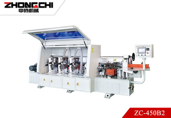 ZC-450B2 কাঠের প্রান্তের ব্যান্ডিং মেশিন স্বয়ংক্রিয় খাওয়ানোর গতি 18-24 মি / মিনিট