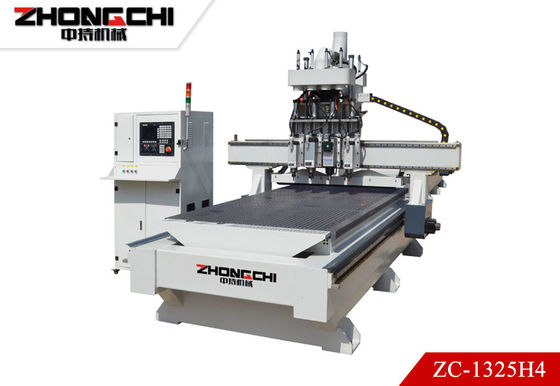 ZC-1325H4 সিএনসি কাটিয়া মেশিন চার মাথা সিএনসি কাঠ খোদাই মেশিন
